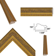 Load image into Gallery viewer, 11x14 Frame French Gold Leaf Ornate Picture Frame
