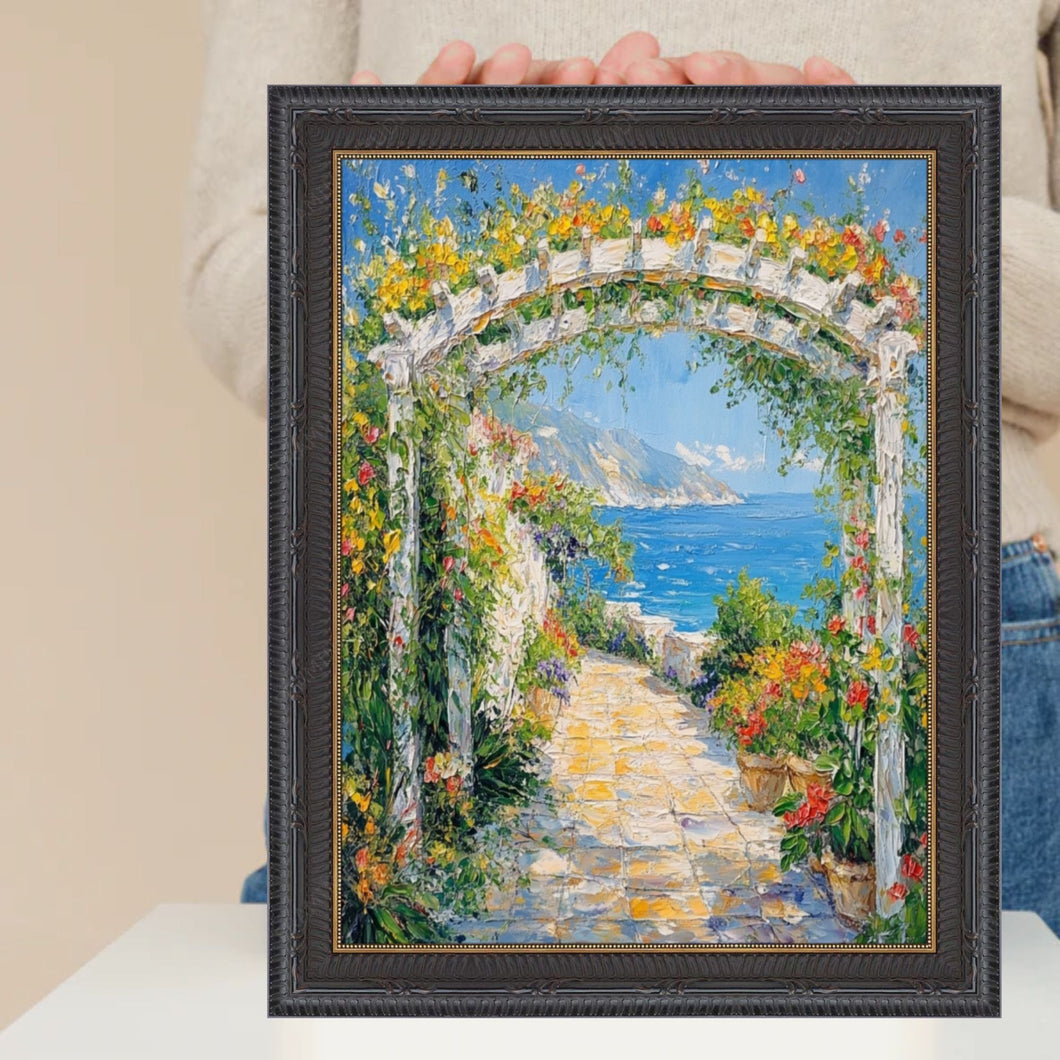 Funky Gothic Black With Gold Picture Frame Home Office