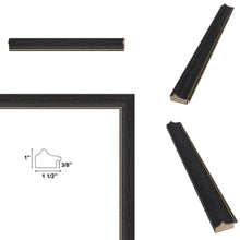 Load image into Gallery viewer, 16x20 Frame Funky Gothic Black With Gold Picture Frame