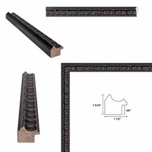 Load image into Gallery viewer, Gotham Gothic Black Ornate Picture Frame Office Décor