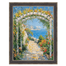 Load image into Gallery viewer, 11x14 Frame Gothic Antique Silver Espresso Picture Frame Vintage