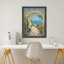 Load image into Gallery viewer, 11x14 Frame Gothic Antique Silver Espresso Picture Frame Vintage