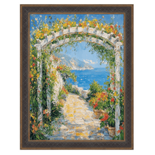 Load image into Gallery viewer, 11x14 Frame Gothic Vintage Antique Gold Espresso Picture Frame