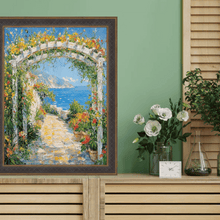 Load image into Gallery viewer, 11x14 Frame Gothic Vintage Antique Gold Espresso Picture Frame