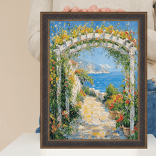 Load image into Gallery viewer, 11x14 Frame Gothic Vintage Antique Gold Espresso Picture Frame