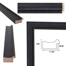 Load image into Gallery viewer, Gothic Wooden Black Scoop Bead Picture Frame Office Décor