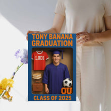 Load image into Gallery viewer, High School Graduation Action Figure Toy box 18x24 Canvas
