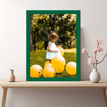 Load image into Gallery viewer, Green Picture Frame Modern Flat Custom Framing Popular Sizes