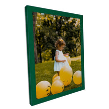 Load image into Gallery viewer, Green Picture Frame Modern Flat Custom Framing Popular Sizes