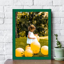 Load image into Gallery viewer, Green Picture Frame Modern Flat Custom Framing Popular Sizes