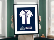 Load image into Gallery viewer, High School Senior Night Girls Softball Baseball Gift Picture frame Jersey 20x24  ModernMemoryDesign.com 