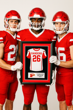 Load image into Gallery viewer, High School Football Jersey Frame Print - The Perfect Senior Gift in Maine