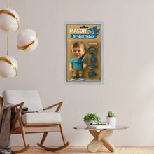 Load image into Gallery viewer, Ai Generated Toy Box character Picture frame - Birthday Sign - Fun gift 18x24