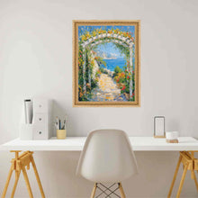 Load image into Gallery viewer, Italian Bright Gold Beaded Picture Frame Home Office