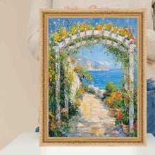 Load image into Gallery viewer, Italian Bright Gold Beaded Picture Frame Home Office