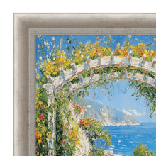 Load image into Gallery viewer, Italian Florentine Silver Leaf Shadow Box Picture Frame 