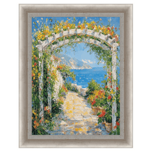 Load image into Gallery viewer, Italian Florentine Silver Leaf Shadow Box Picture Frame 