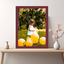 Load image into Gallery viewer, Maroon Picture Frame Modern Popular Custom Size Framing