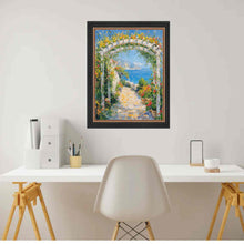 Load image into Gallery viewer, 11x14 Frame Modern Black Scoop With Gold Bead Picture Frame