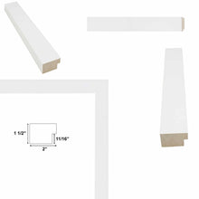 Load image into Gallery viewer, 11x14 Frame Modern Gallery Gloss White Picture Frame-