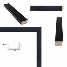 Load image into Gallery viewer, 16x20 Frame Modern Gallery Wall Matte Black Flat Picture Frame