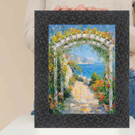 16x20 Frame Modern Retro Glossy Black Glitter Picture Frame