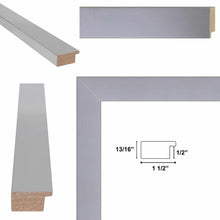 Load image into Gallery viewer, 16x20 Frame Modern Stainless Steel Flat Picture Frame