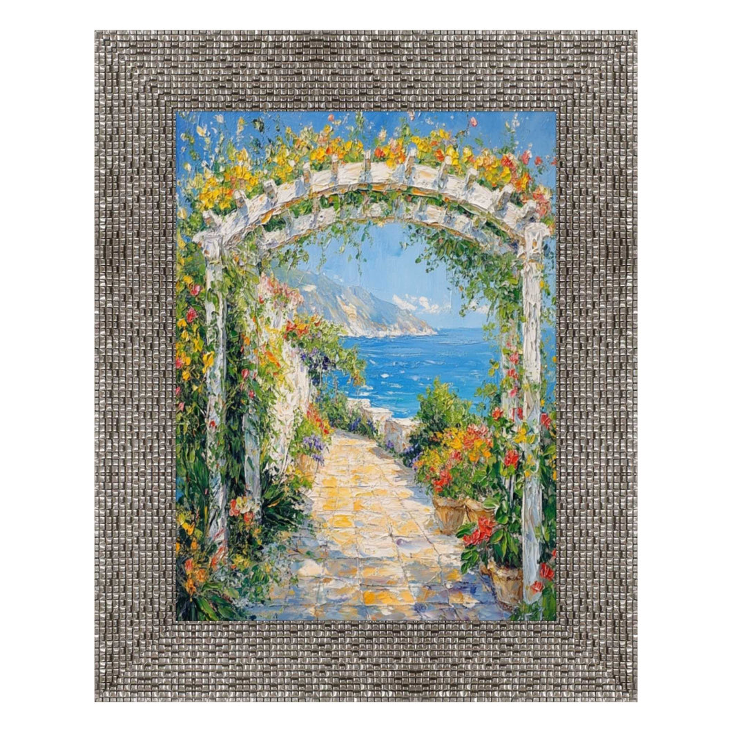 16x20 Frame Modern Wide Glitter Silver Gunmetal Picture Frame