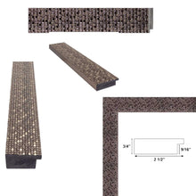 Load image into Gallery viewer, 11x14 Frame Modern Wide Glitter Silver Gunmetal Picture Frame