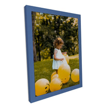 Load image into Gallery viewer, Blue Picture Frame 100 Popular Sizes - Flat Modern Framing