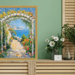 11x14 Frame Narrow Bead Antique Gold Picture Frame