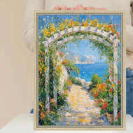 16x20 Frame Narrow Beaded Silver Scoop Picture Frame