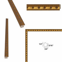 Load image into Gallery viewer, 16x20 Frame Narrow Gold Stars Picture Frame