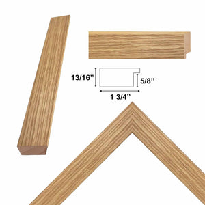 16x20 Frame Oak Natural Wood Picture Frame -