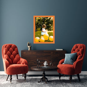 Orange Picture Frame 16x20 Custom Framing - Popular Sizes