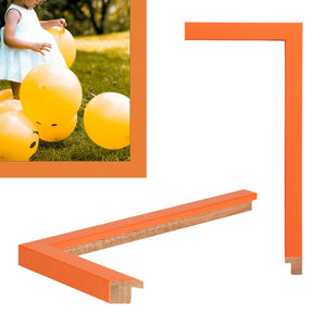 Orange Picture Frame Modern Custom Framing - Popular Sizes