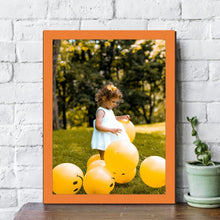 Load image into Gallery viewer, Orange Picture Frame Modern Custom Framing - Popular Sizes