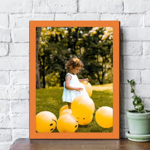 Orange Picture Frame Modern Custom Framing - Popular Sizes