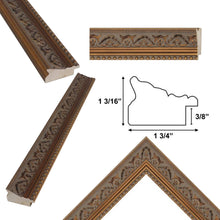 Load image into Gallery viewer, Ornate Gold Baroque With Bead Picture Frame 