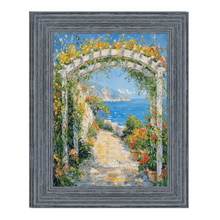 Load image into Gallery viewer, Rustic Wide Wood Ocean Blue Picture Frame 