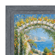 Load image into Gallery viewer, Rustic Wide Wood Ocean Blue Picture Frame 