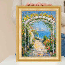 Load image into Gallery viewer, 11x14 Frame Scoop Beaded Gold Picture Frame