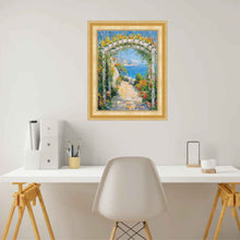 Load image into Gallery viewer, 11x14 Frame Scoop Beaded Gold Picture Frame