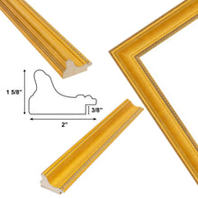 Load image into Gallery viewer, Scoop Beaded Gold Picture Frame 