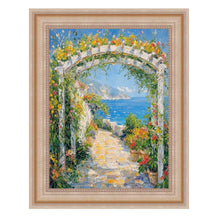 Load image into Gallery viewer, 11x14 Frame Scoop Silver Gold Leaf Wash Picture Frame