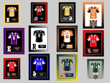 Load image into Gallery viewer, Massachusetts High School Football Jersey Frame Print Senior Night Gift 