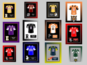 West Virginia High School Football Jersey Frame Print Senior Night Gift 