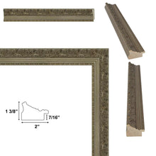 Load image into Gallery viewer, 11x14 Frame Silver Baroque Ornate Picture Frame