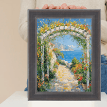 Load image into Gallery viewer, 16x20 Frame Silver Gunmetal Pewter Scoop Picture Frame