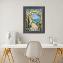 Load image into Gallery viewer, 16x20 Frame Silver Gunmetal Pewter Scoop Picture Frame